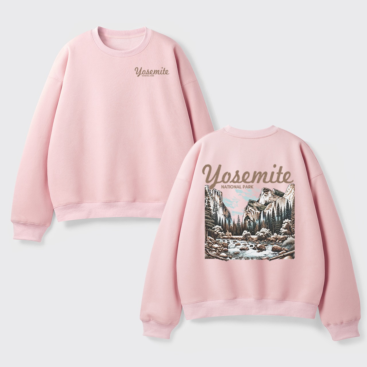 Vintage Yosemite National Park Fleece Sweatshirt