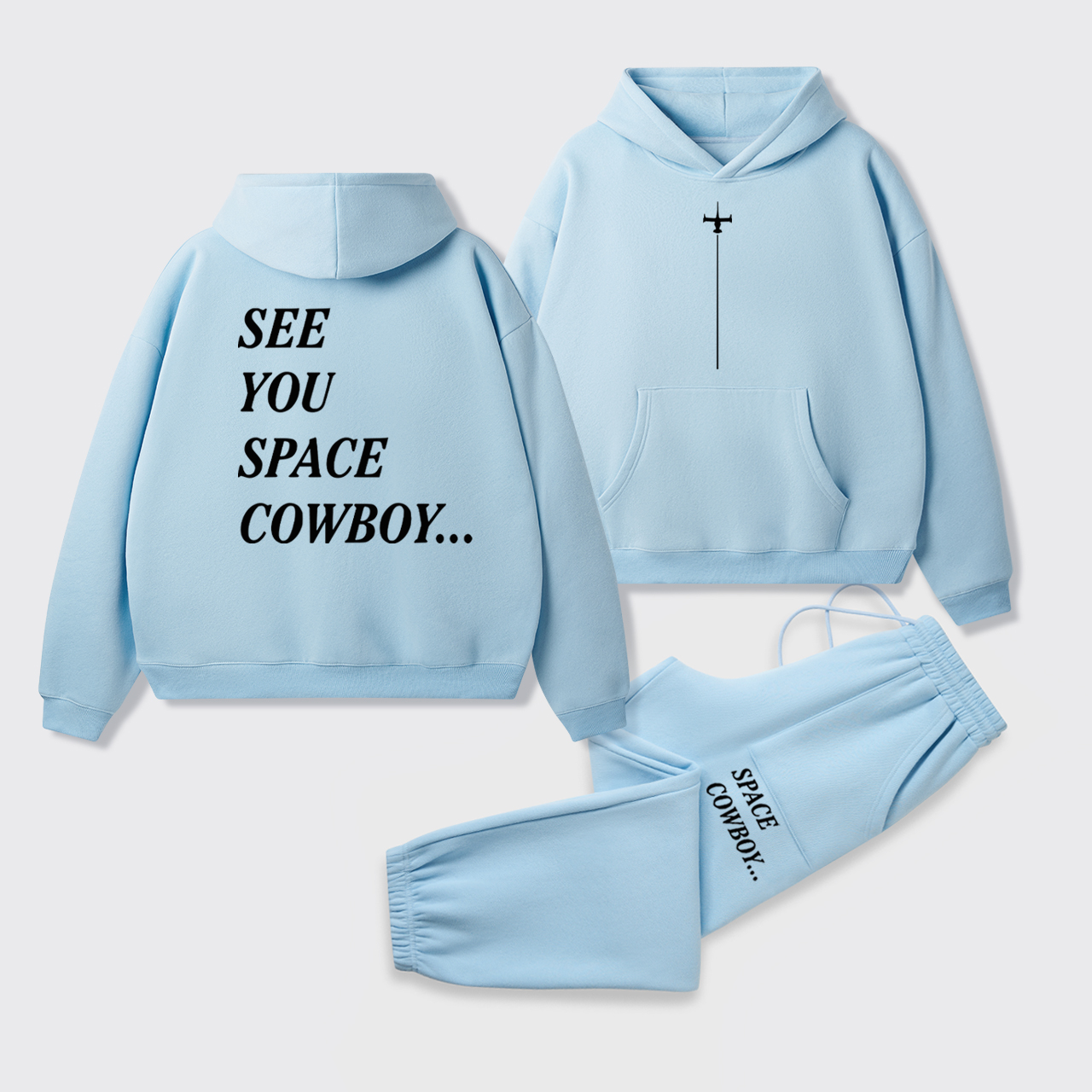 See You Space Cowboy Fleece Hoodie Set