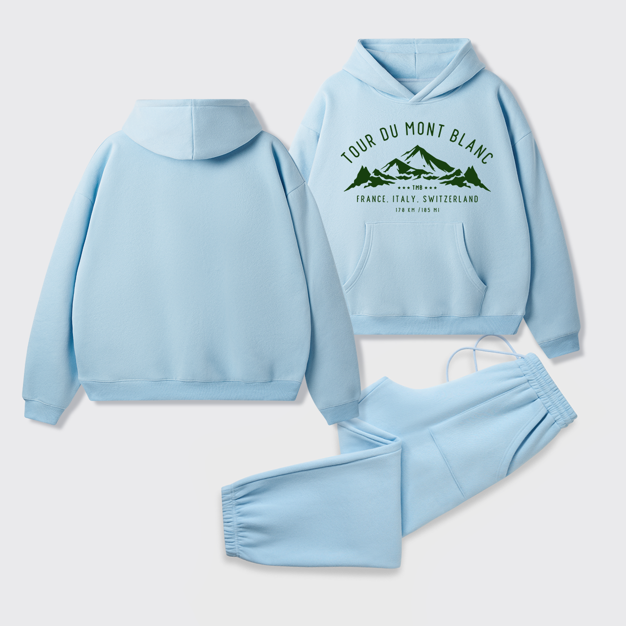 Tour Du Mont Blanc Fleece Hoodie Set