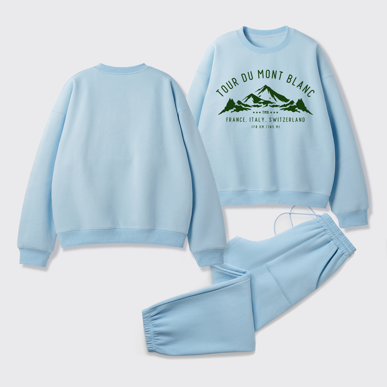 Tour Du Mont Blanc Fleece Sweatshirt Set