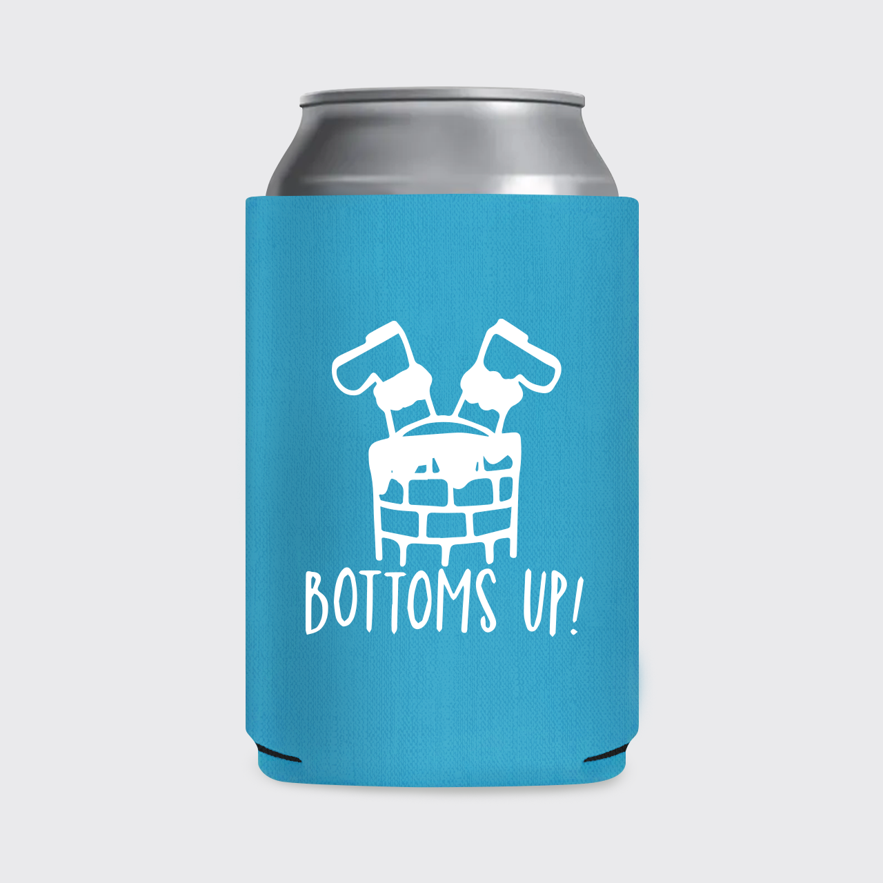 Bottoms Up Christmas Koozie