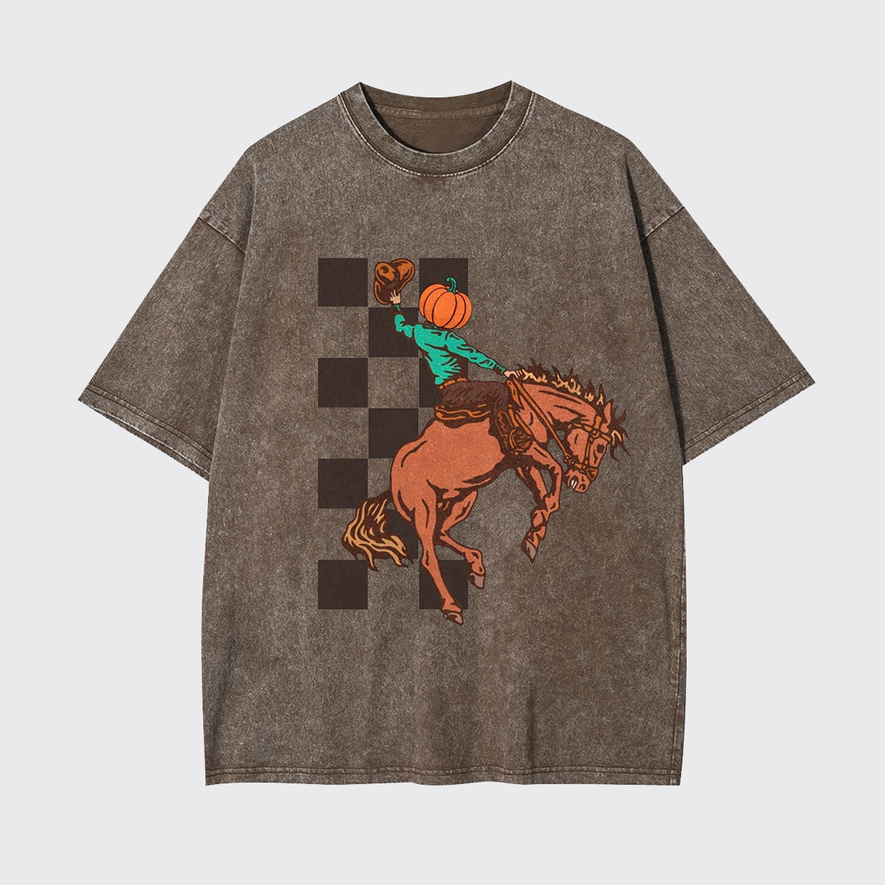 Halloween Cowboy Headless Horseman Garment-dye Tees