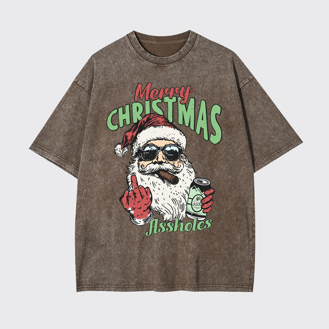 Merry Christmas Assholes Garment-dye Tees