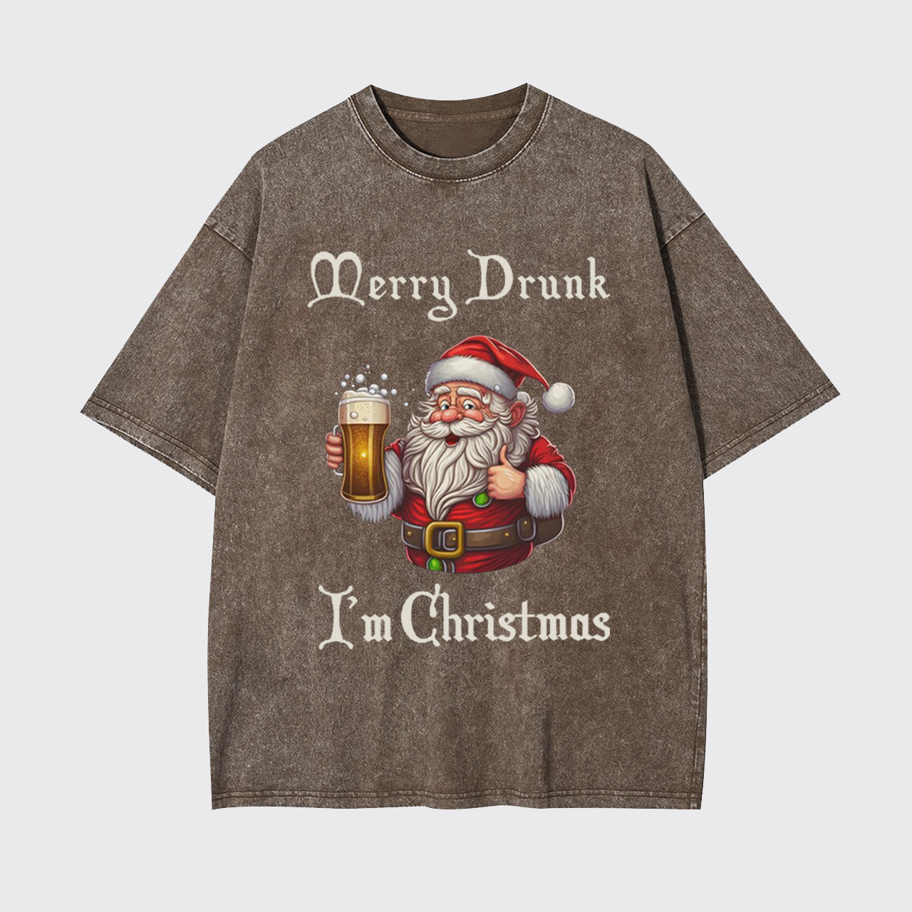 Merry Drunk I'm Christmas Garment-dye Tees