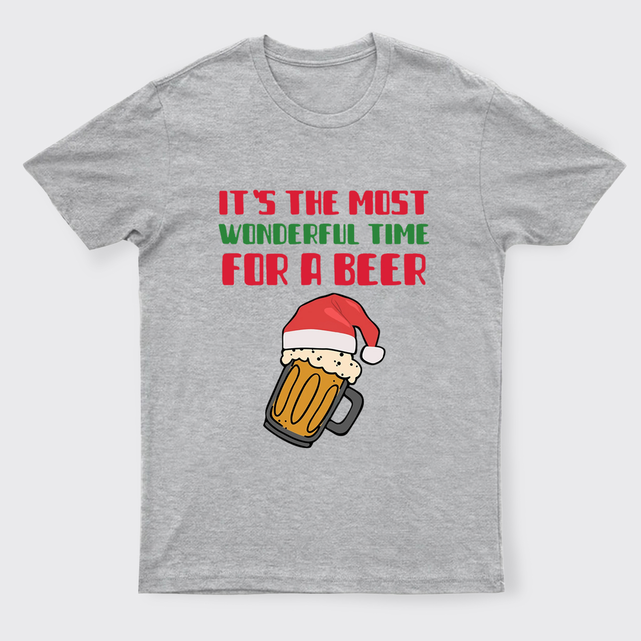 It's The Most Wonderful Time For A Beer Funny Christmas T-Shirts