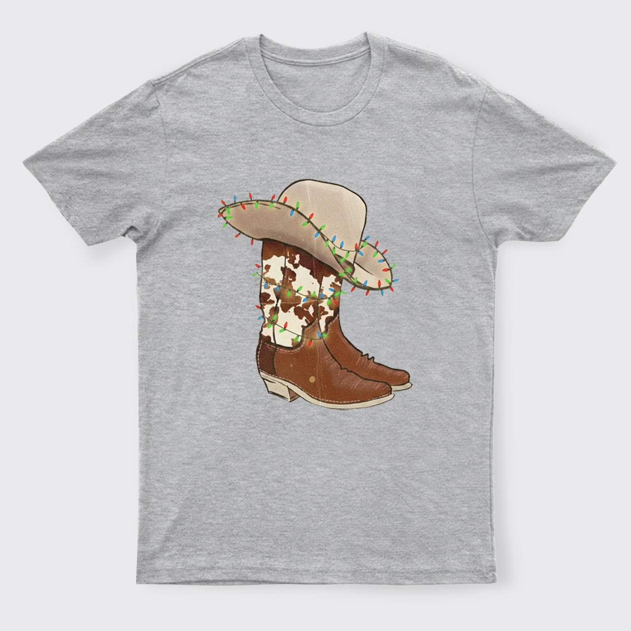 Christmas Cowgirl Boots T-Shirts