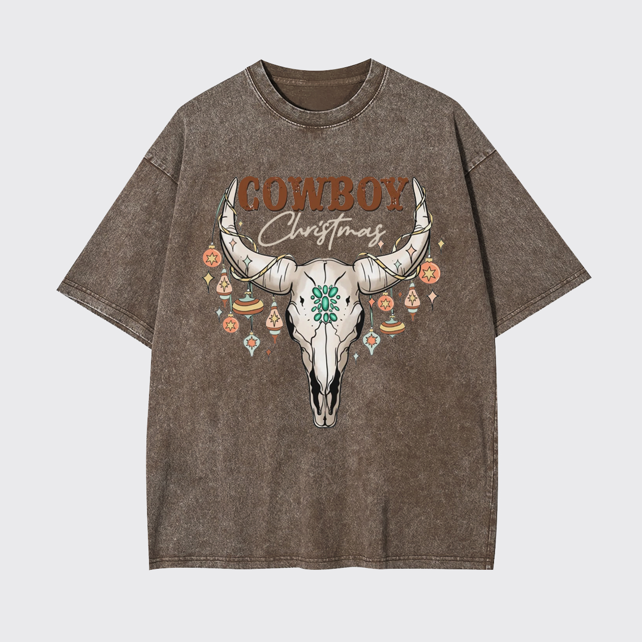 Cowboy Christmas Garment-dye Tees