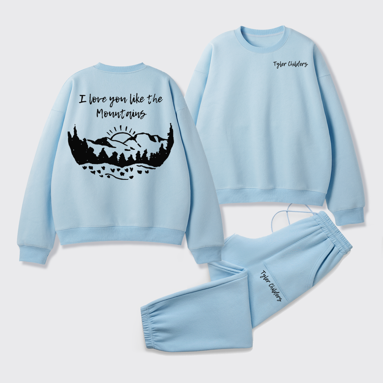 Fleece Tyler Childers Like The Mountains Sweatshirt Set