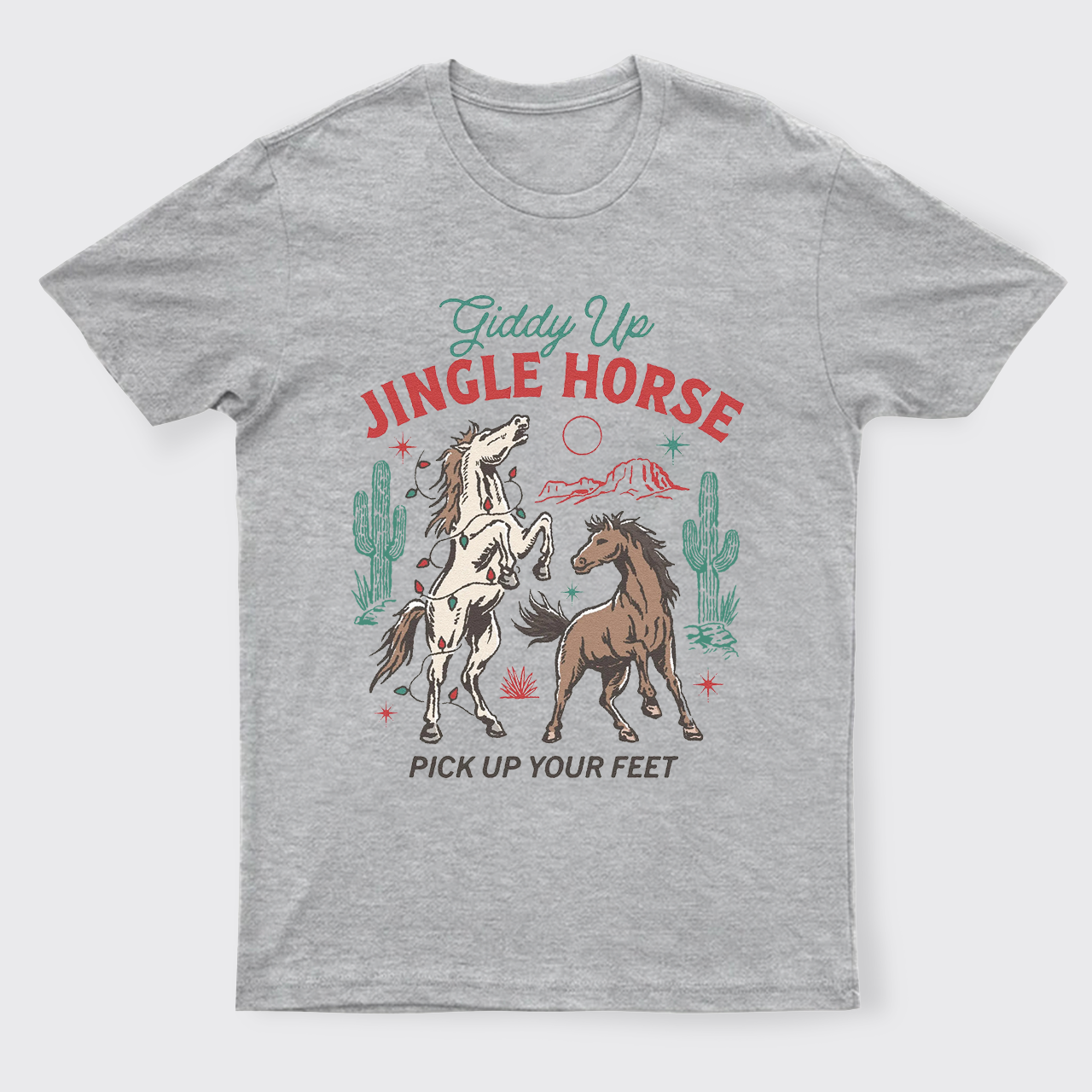 Giddy Up Jingle Horse Christmas T-Shirts