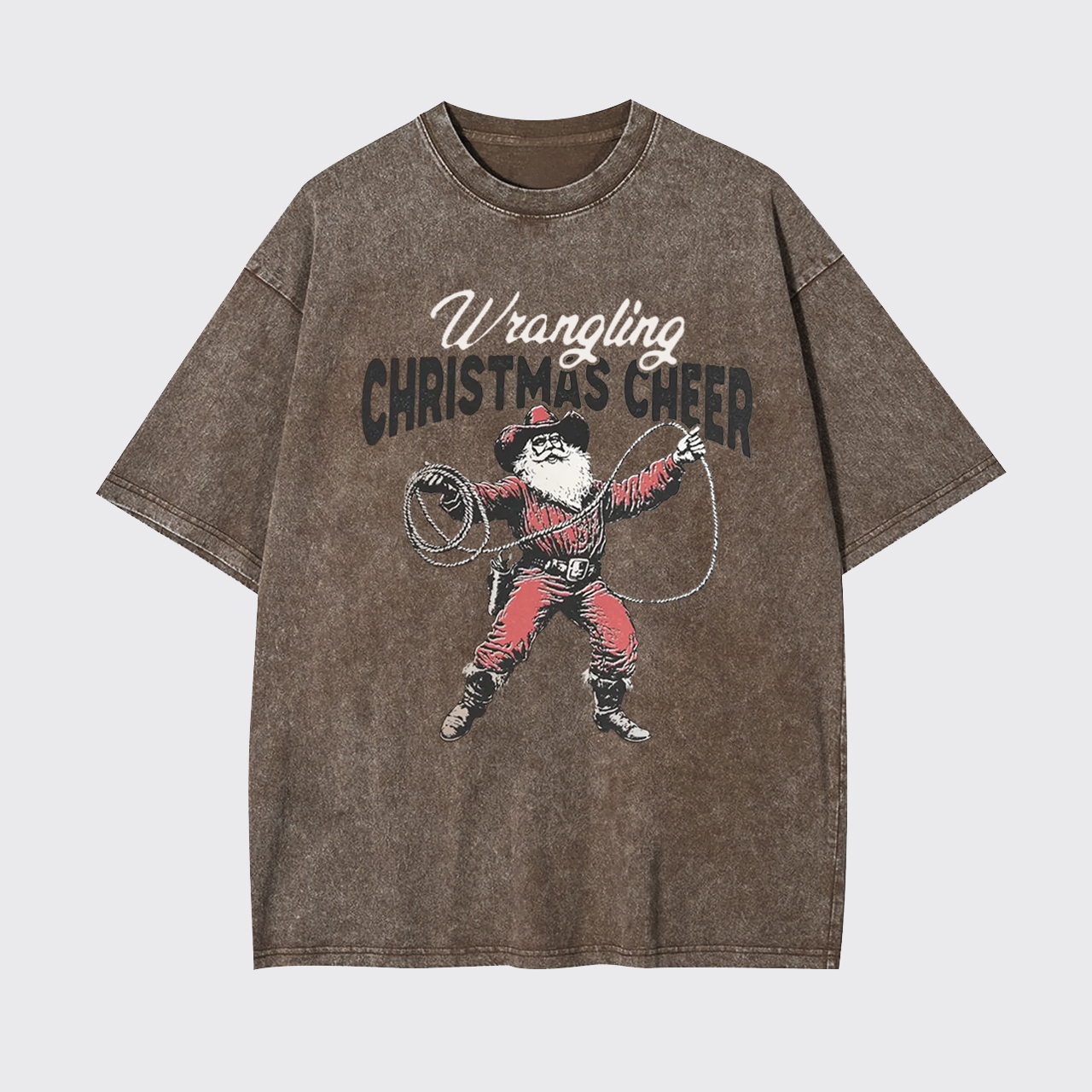 Wrangling Christmas Cheer Garment-dye Tees
