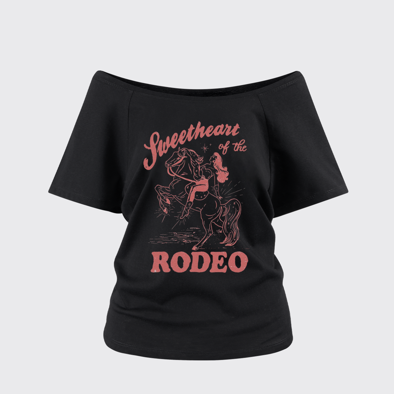 Sweetheart of the Rodeo Off Shoulder Top