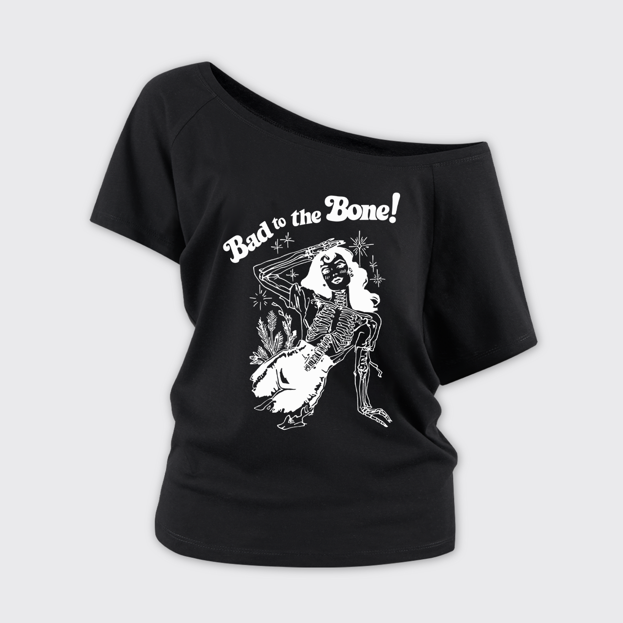 Bad To The Bone Off Shoulder Top
