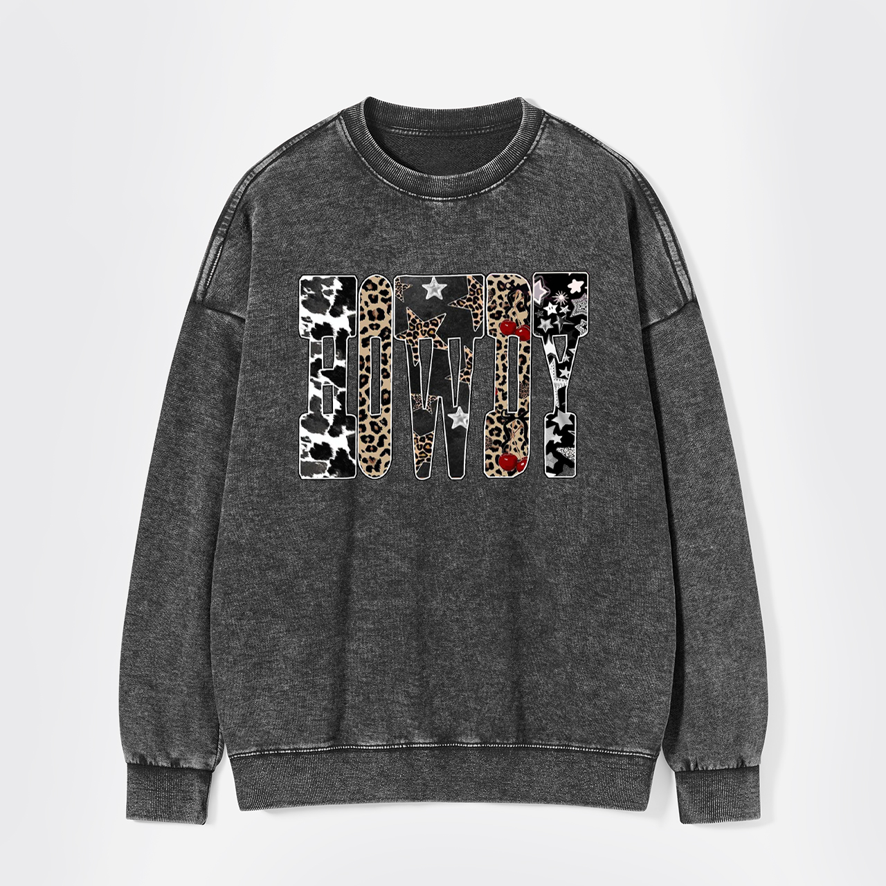Western Country Cowgirl Howdy Washed Sweatshirts