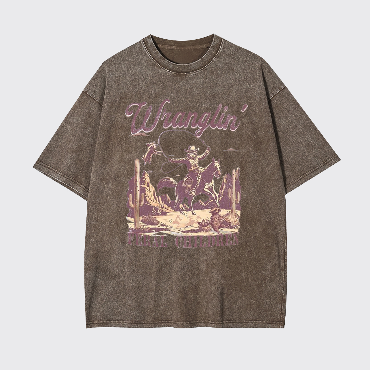 Raccoon Rodeo Western Garment-dye Tees