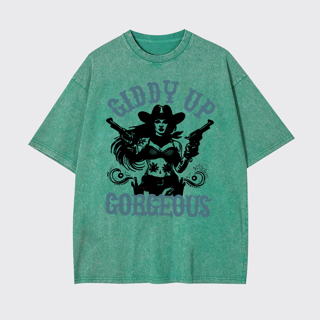 Western Cowgirl Giddy Up Garment-dye Tees