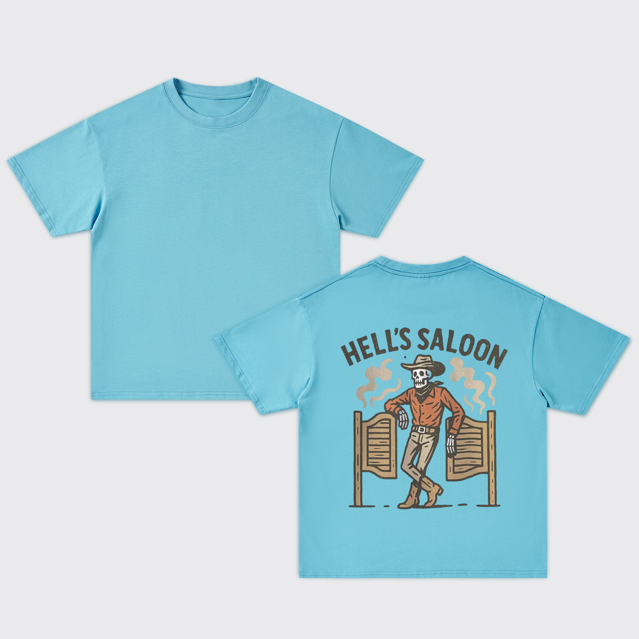 Retro Halloween Skeleton Oversize T-Shirts