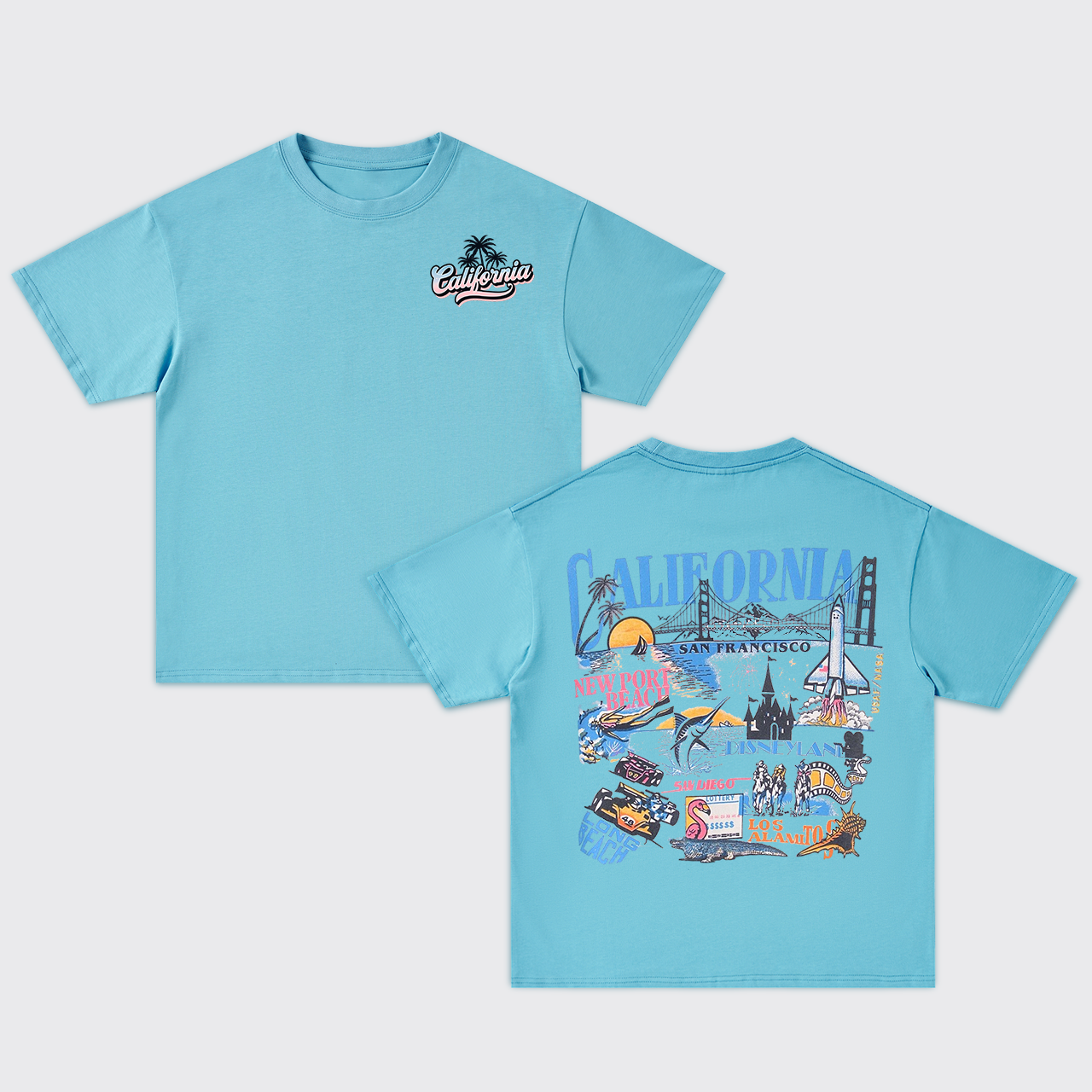 California 1990s Oversize T-Shirts