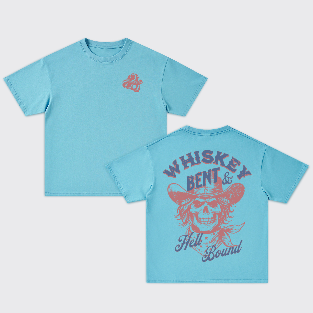 Whiskey Bent & Hell Bound Oversize T-Shirts