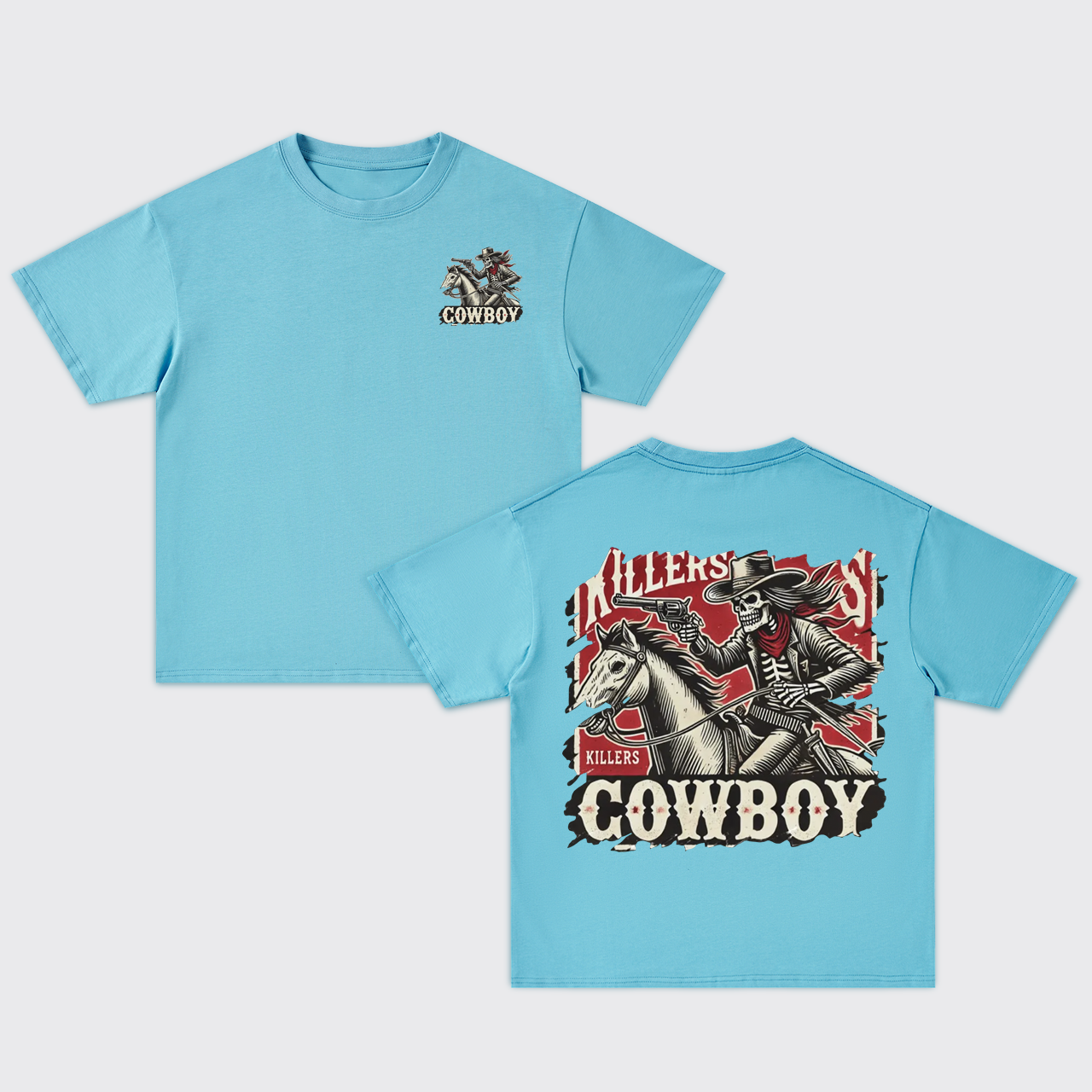 Black Cowboy Killers Oversize T-Shirts