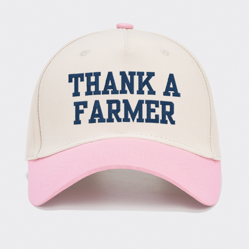 Embroidered Thank A Farmer Baseball Cap