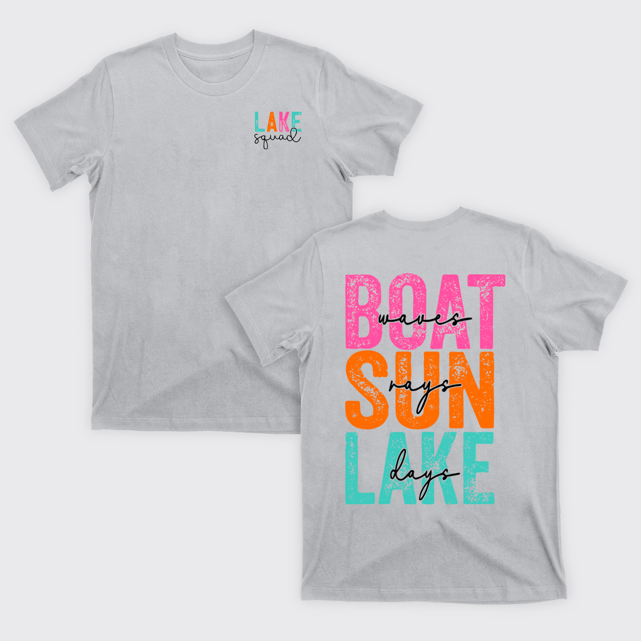 Hello Summer,Boat Waves Sun Rays Lake T-Shirts