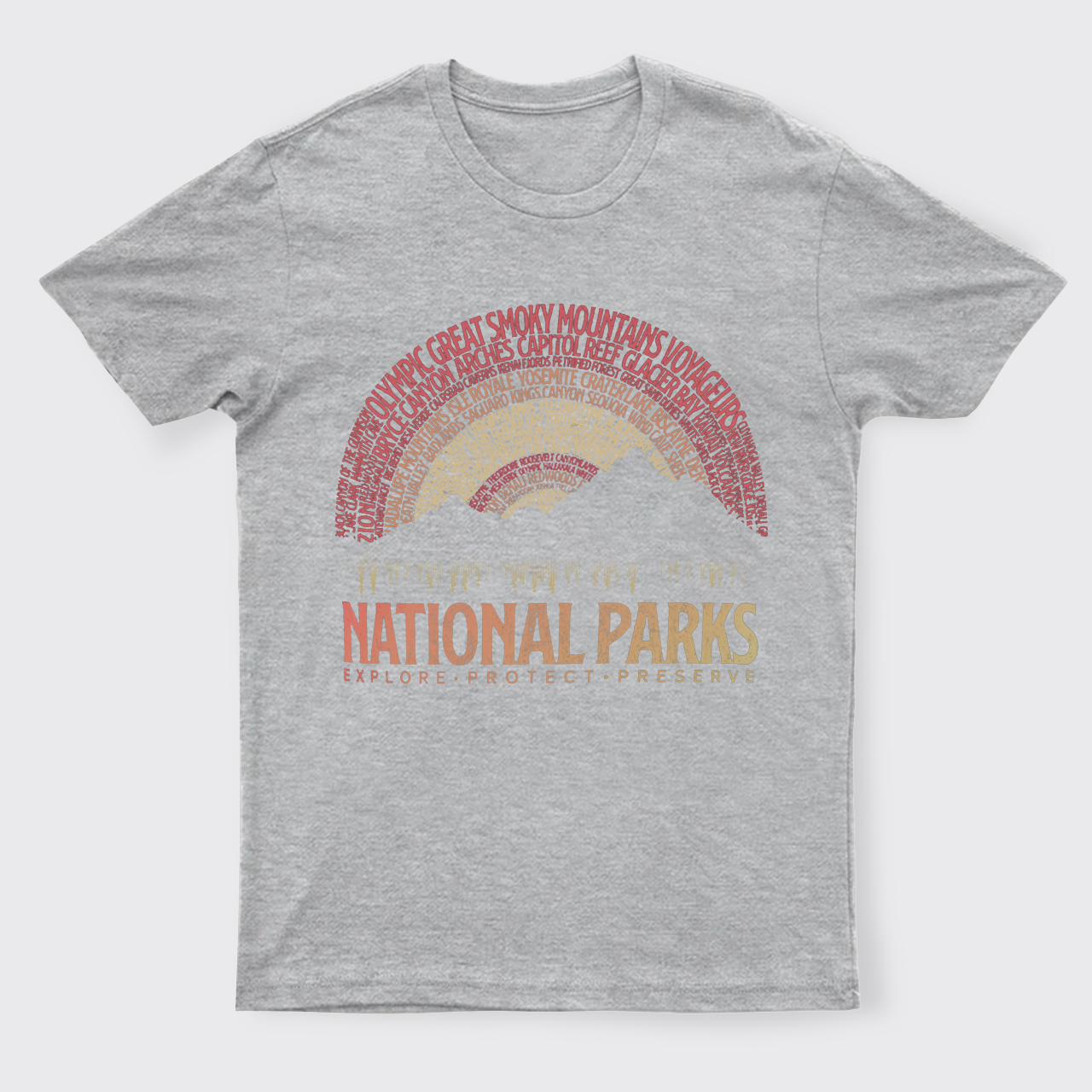 Vintage National Parks Camping T-Shirts