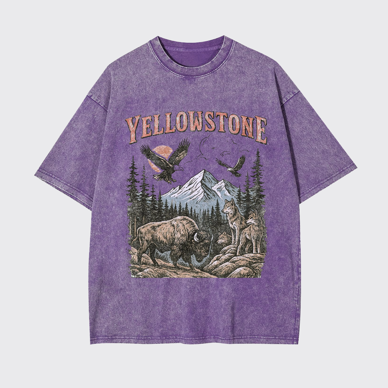 Yellowstone National Park Vintage 90s Garment-dye Tees