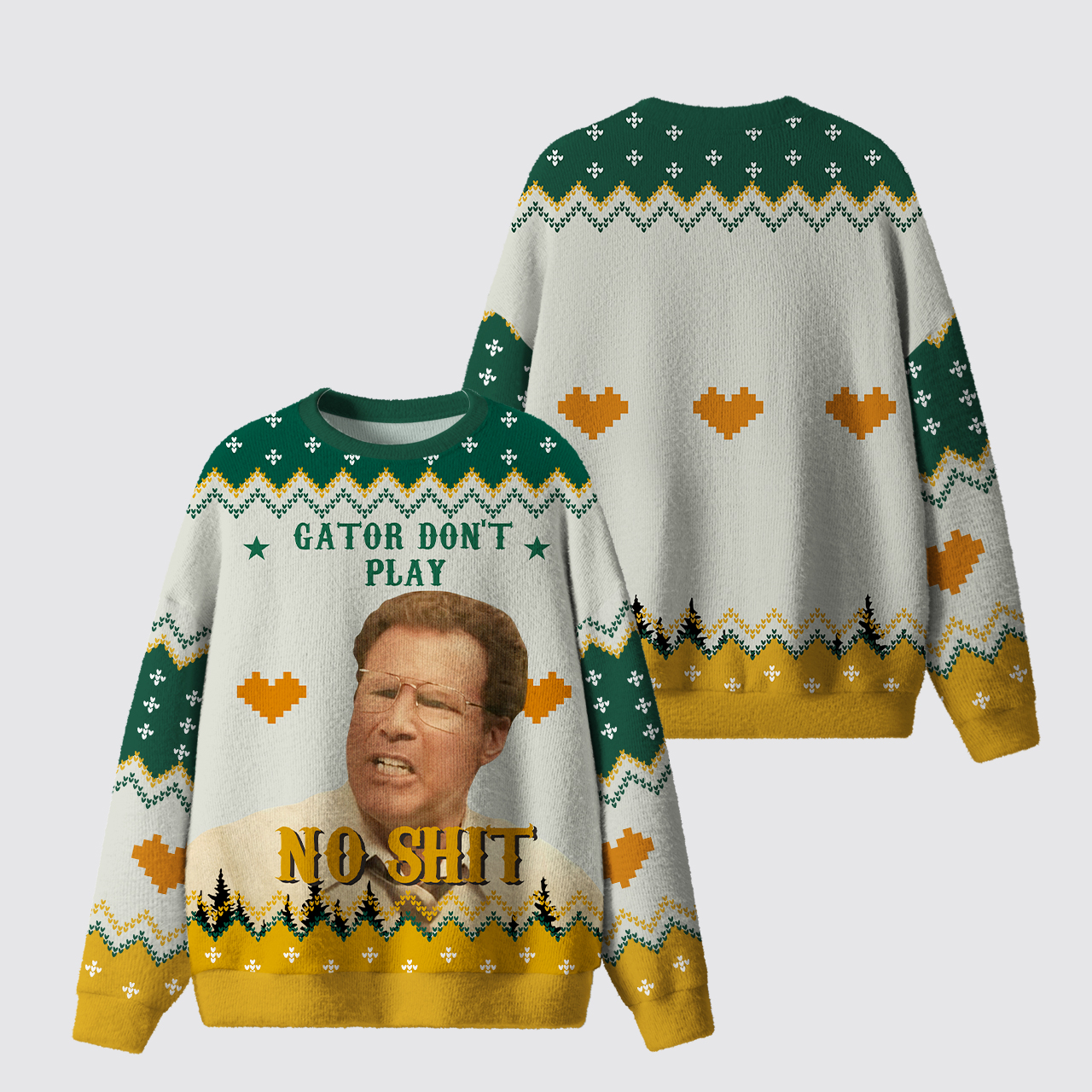 Retro Movie Quote 80s Style Ugly Knit Sweatshirt