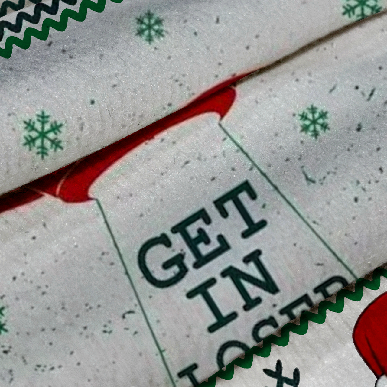 Get In Loser Quotes Alien Ugly Knit Sweatshirt