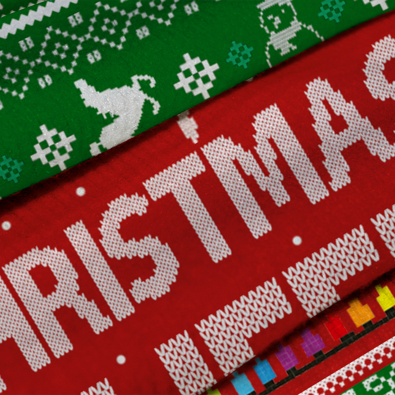 Full Of Christmas Cheer Ugly Knit Sweatshirt