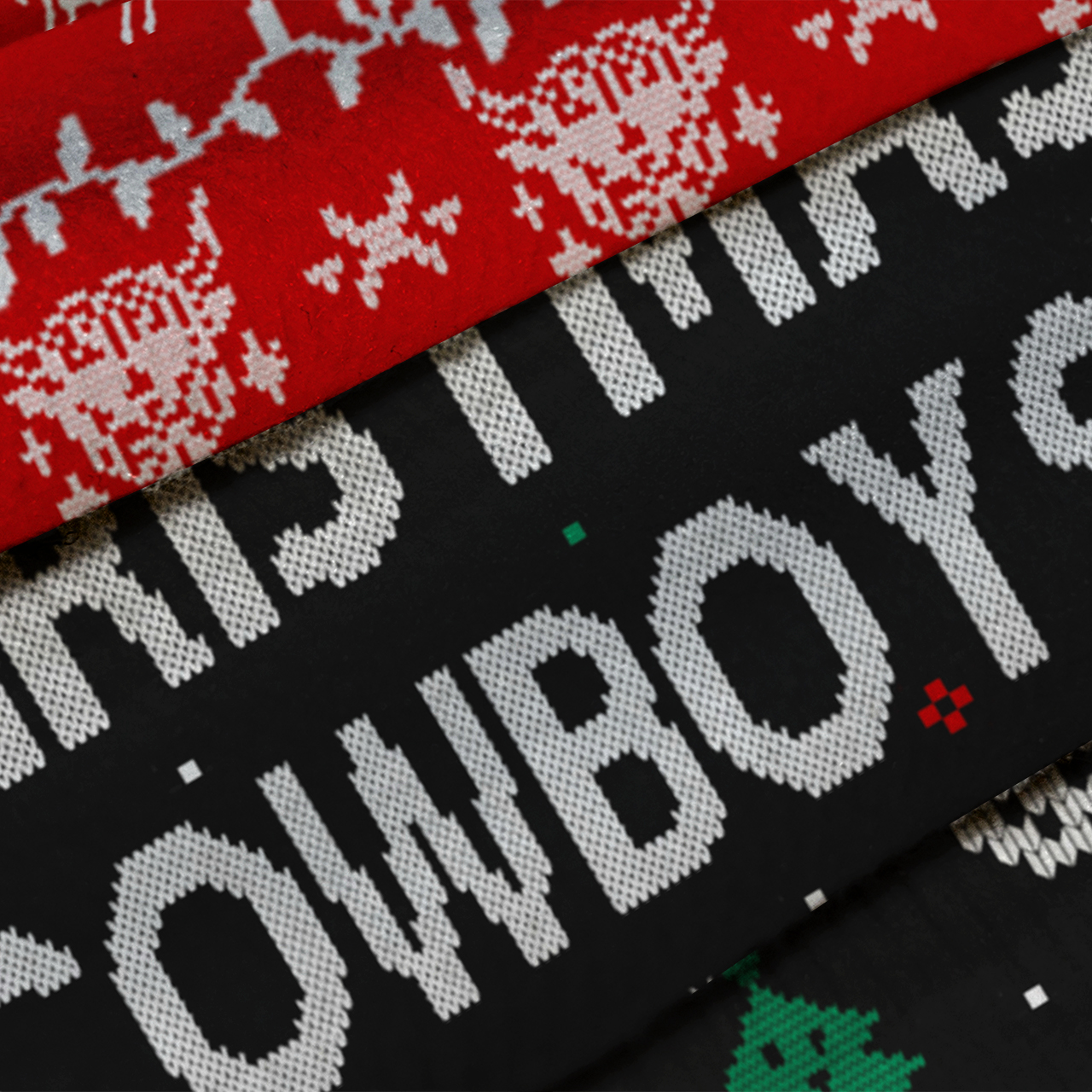Merry Christmas Cowboy Ugly Knit Sweatshirt
