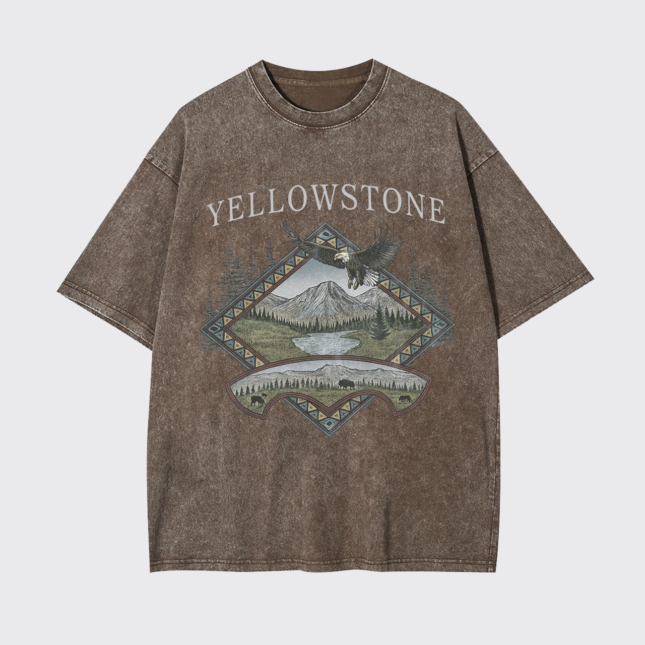 Yellowstone National Park Vintage Garment-dye Tees