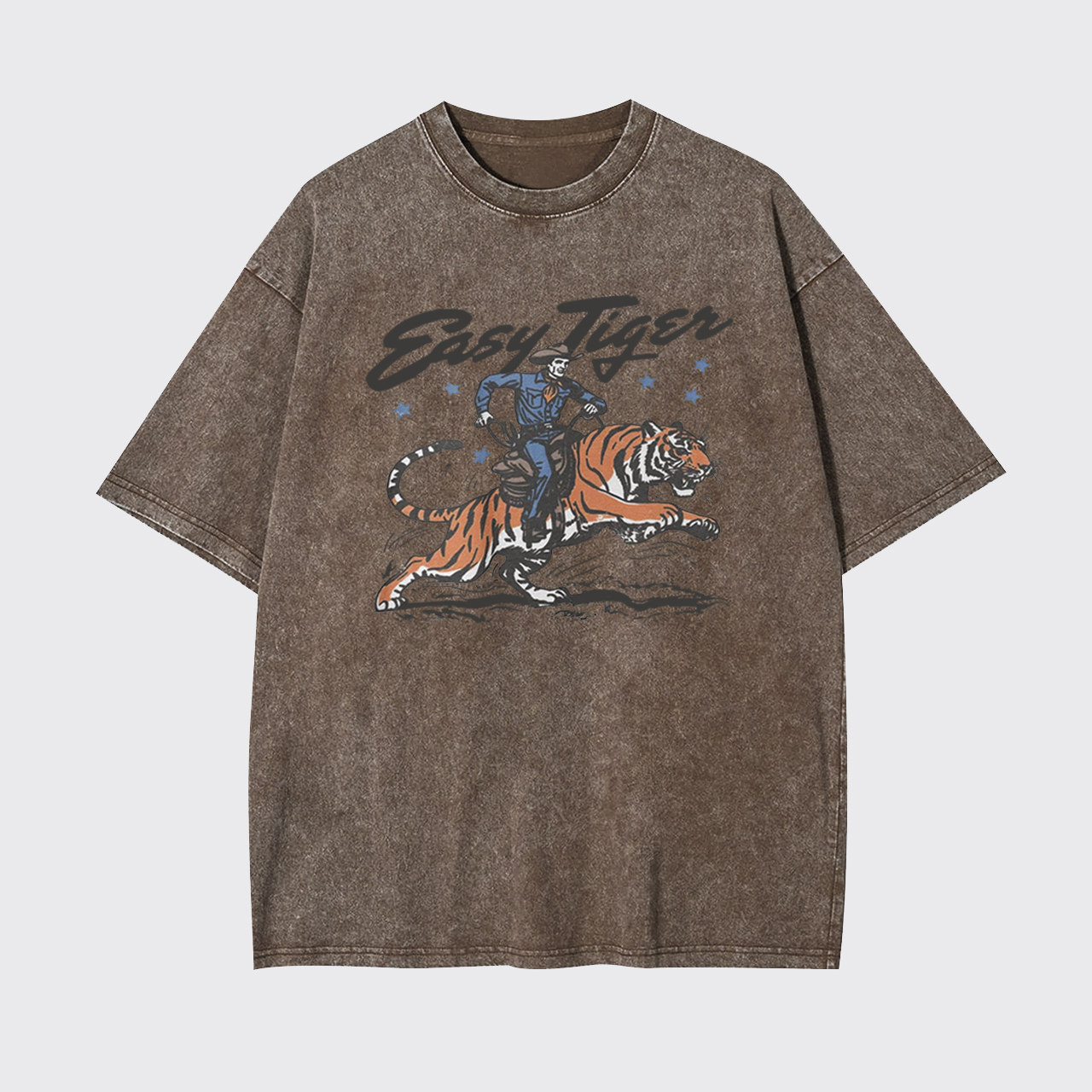 Easy Tiger Retro Cowboy Garment-dye Tees