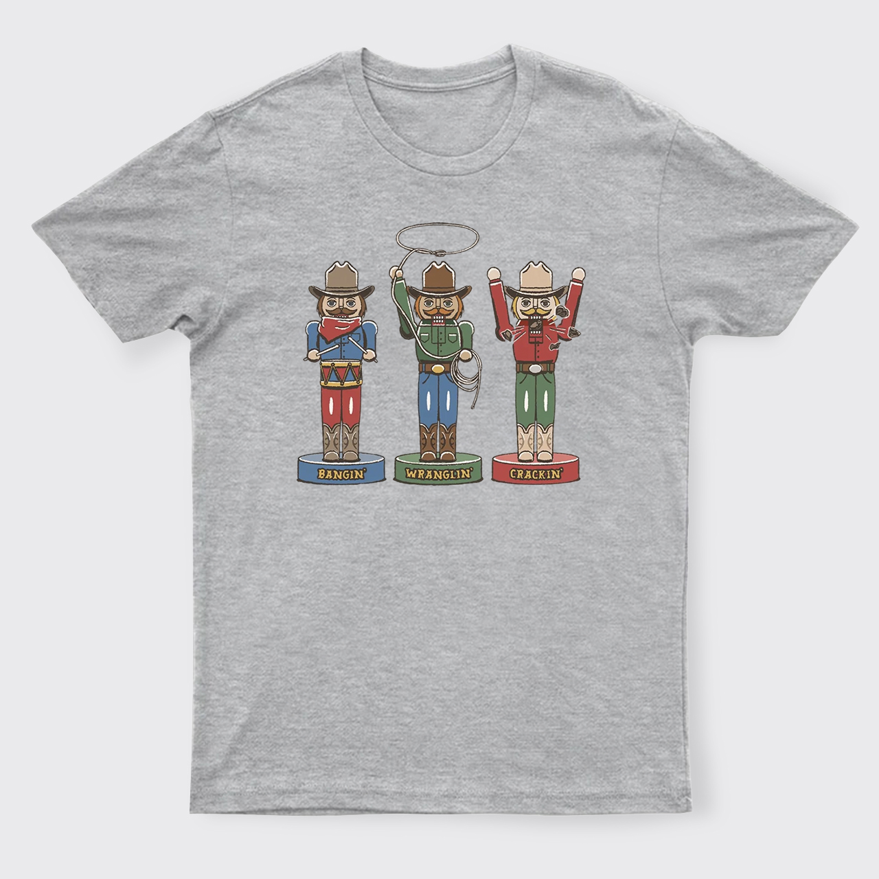 Retro Cowboy Christmas Holiday Season Western T-Shirts