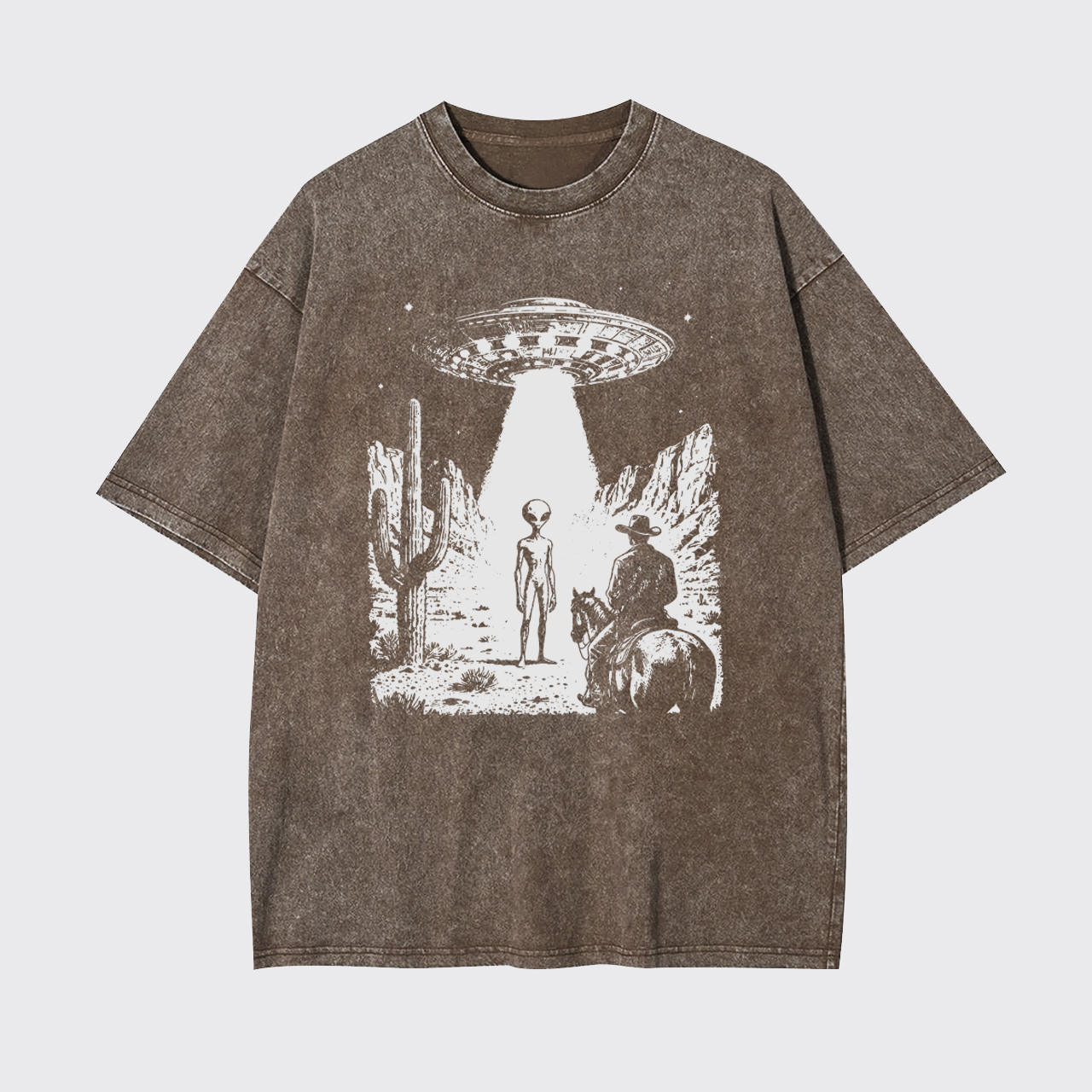 Alien Cowboy UFO Garment-dye Tees