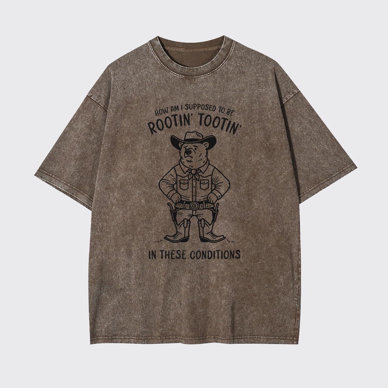 Rootin' Tootin' Cowboy Bear Garment-dye Tees
