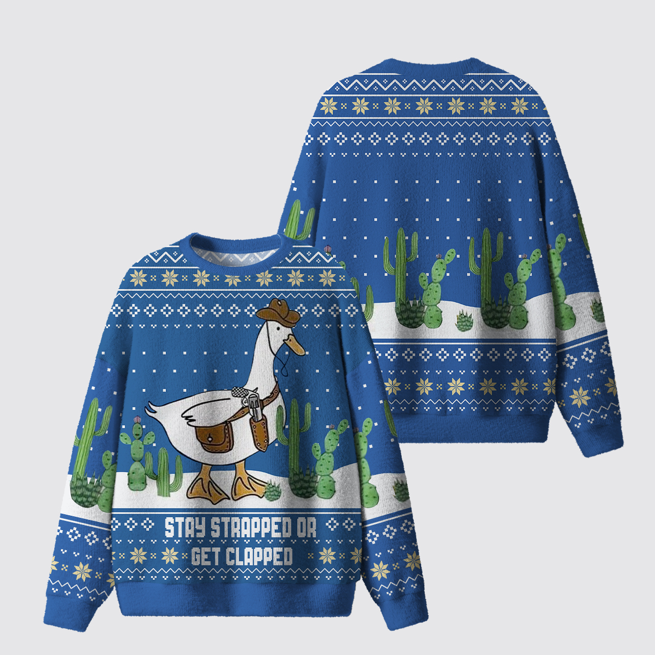 Goose Cowboy Ugly Knit Sweatshirt