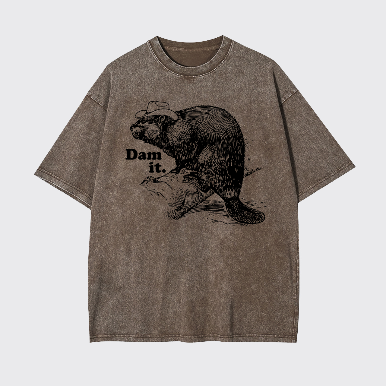 Funny Beaver Dam it Garment-dye Tees