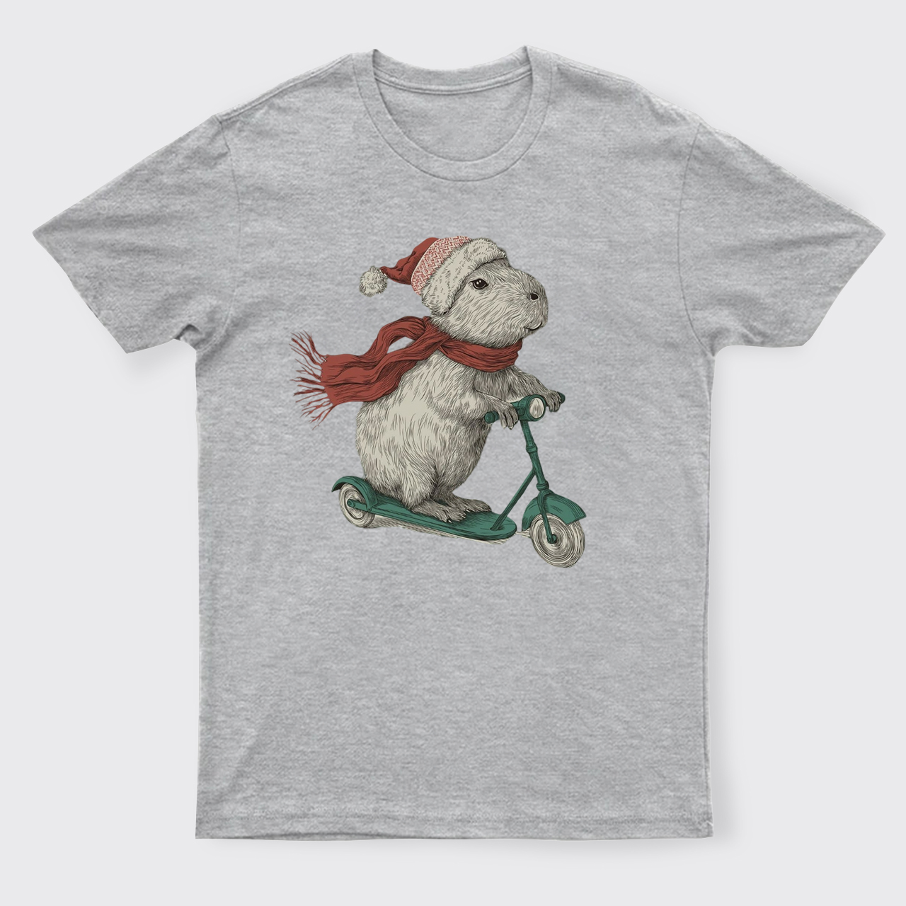 Christmas Capybara Funny Holiday T-Shirts