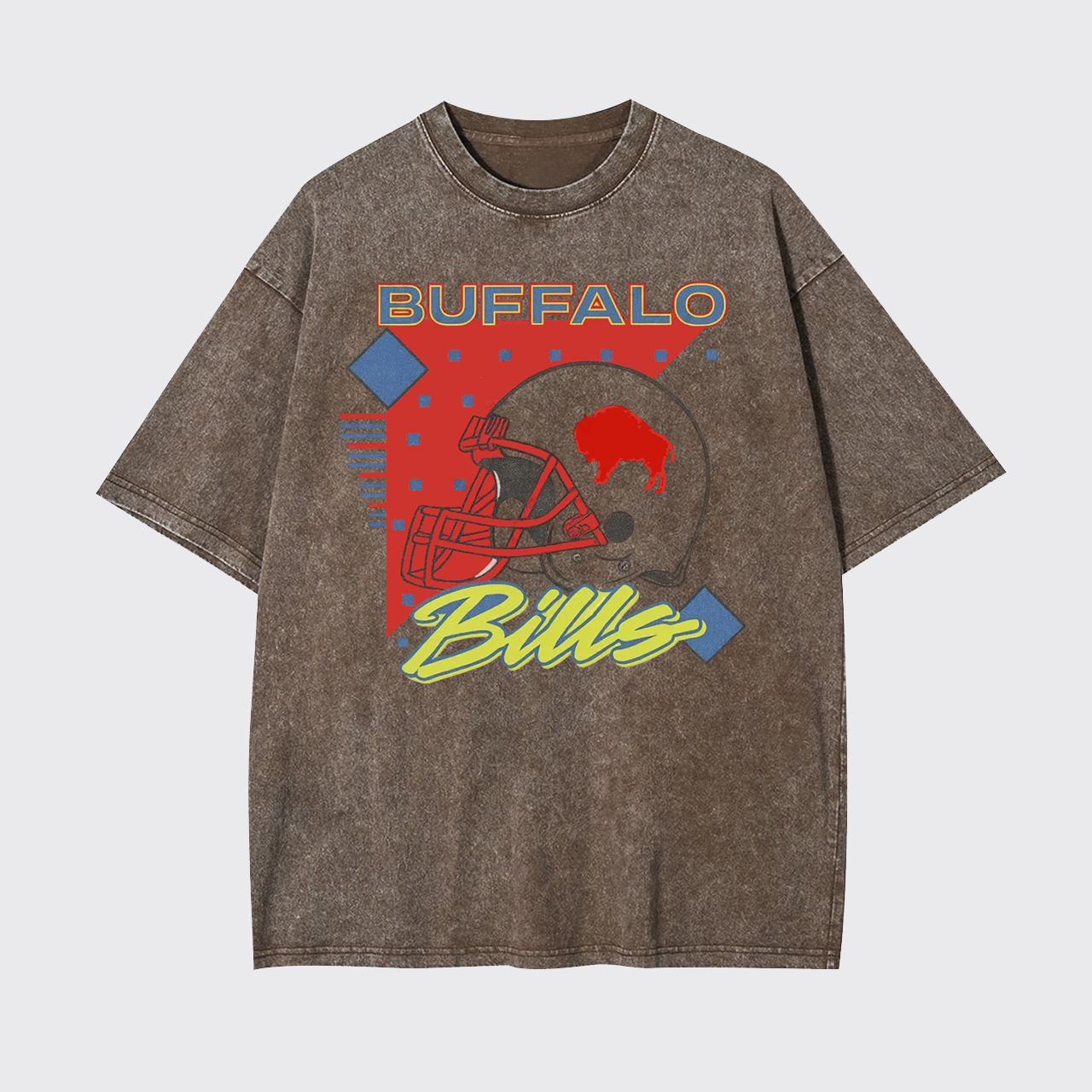 90s Retro Vintage Style Football Garment-dye Tees