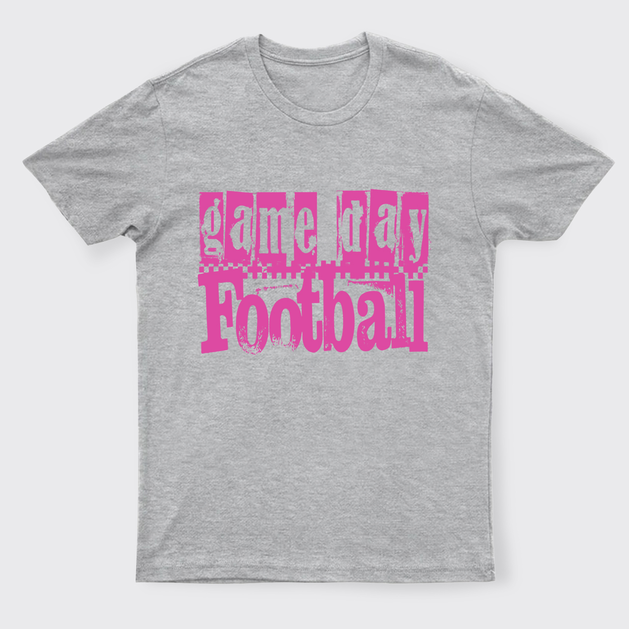 Game Day Football Retro Checkered T-Shirts