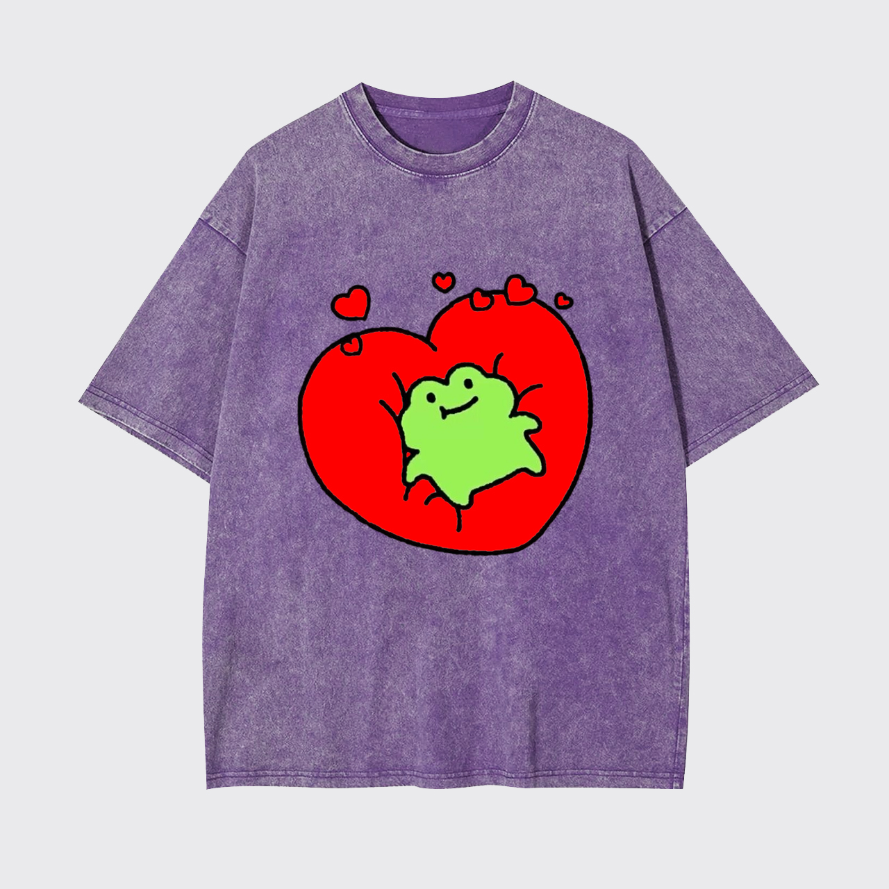 Heartbeat Frog Garment-dye Tees