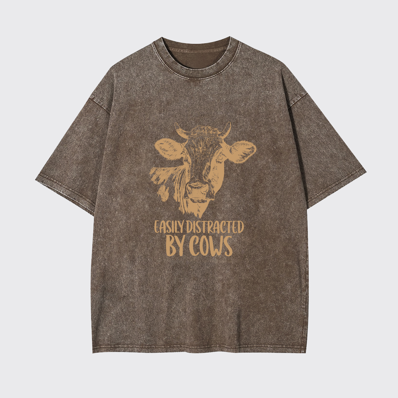 Easily Distracted By Cows Garment-dye Tees