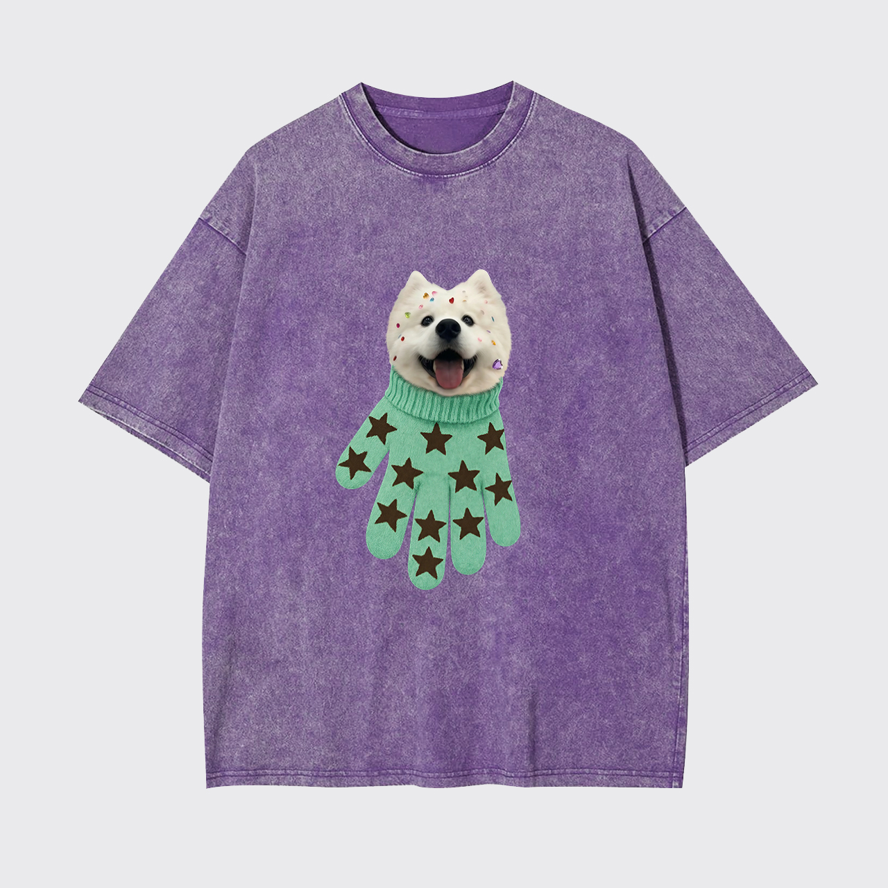 Personalized Pet in a Glove Garment-dye Tees