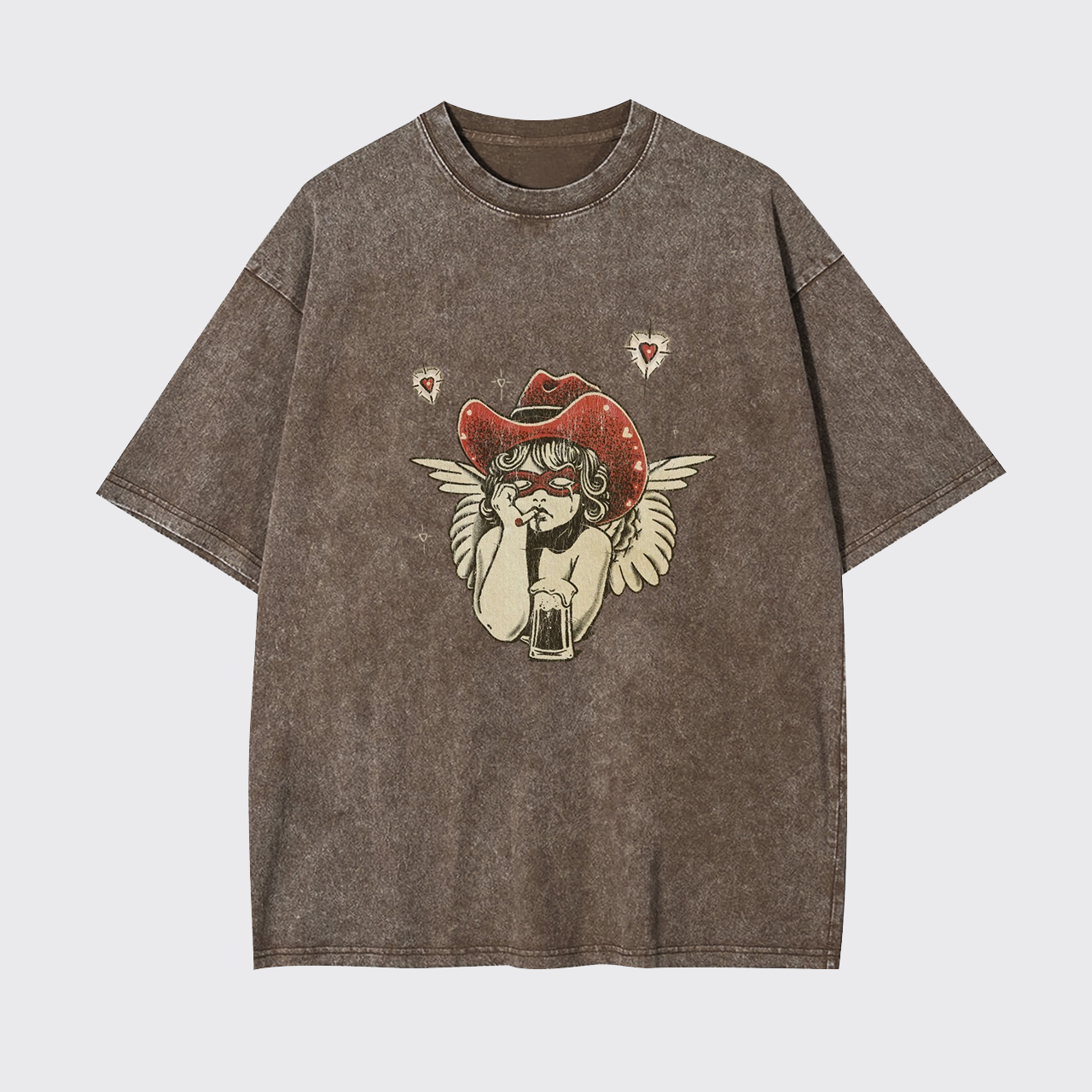 Sad Western Cherub Garment-dye Tees