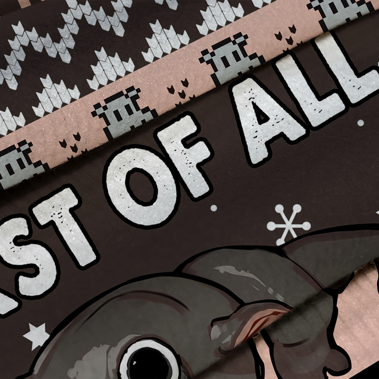 Hippo First Of All I’m A Delight Ugly Knit Sweatshirt