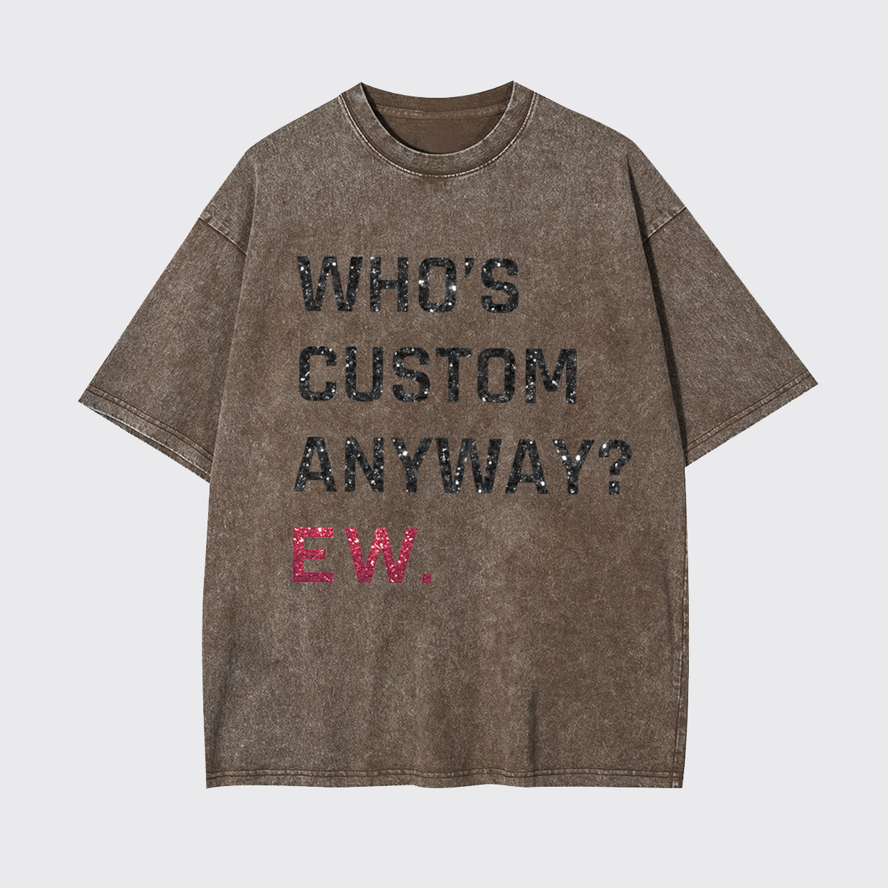 Personalised Who's Anyway Music Garment-dye Tees