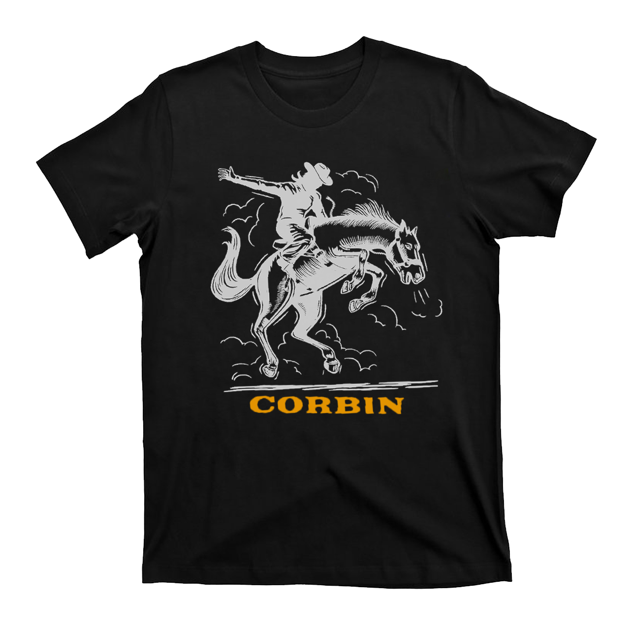 Personalized Cowboy In Arena Customized Name T-Shirt