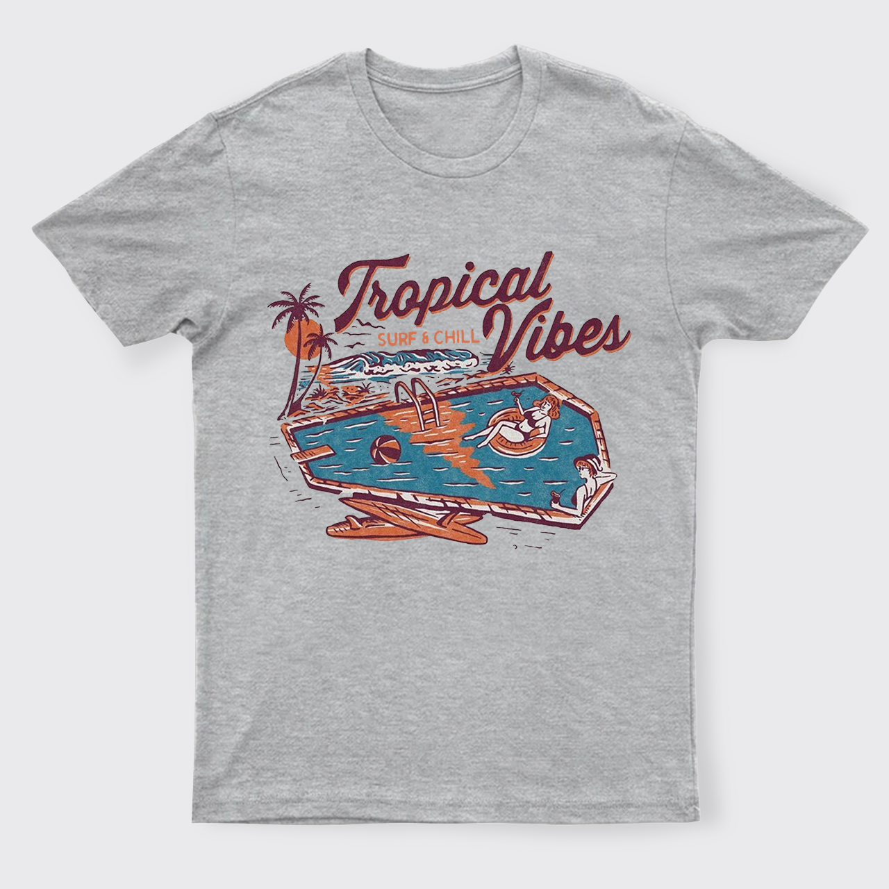 Charming Tropical Vibes T-Shirts