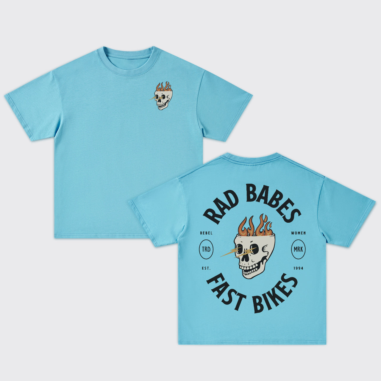 Babes Fast Bikes Oversize T-Shirts